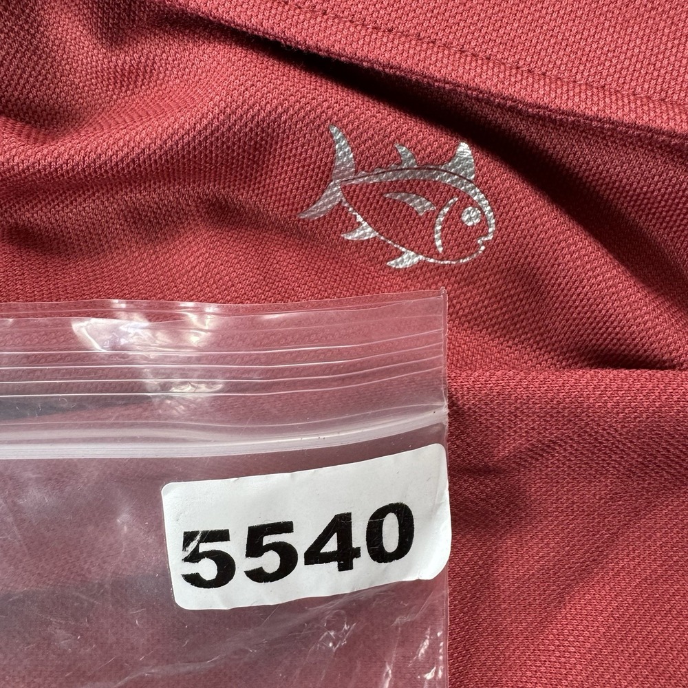 Southern Tide Mens Belfair LS Performance Polo Mineral Red 11104 Size S - Picture 6 of 6